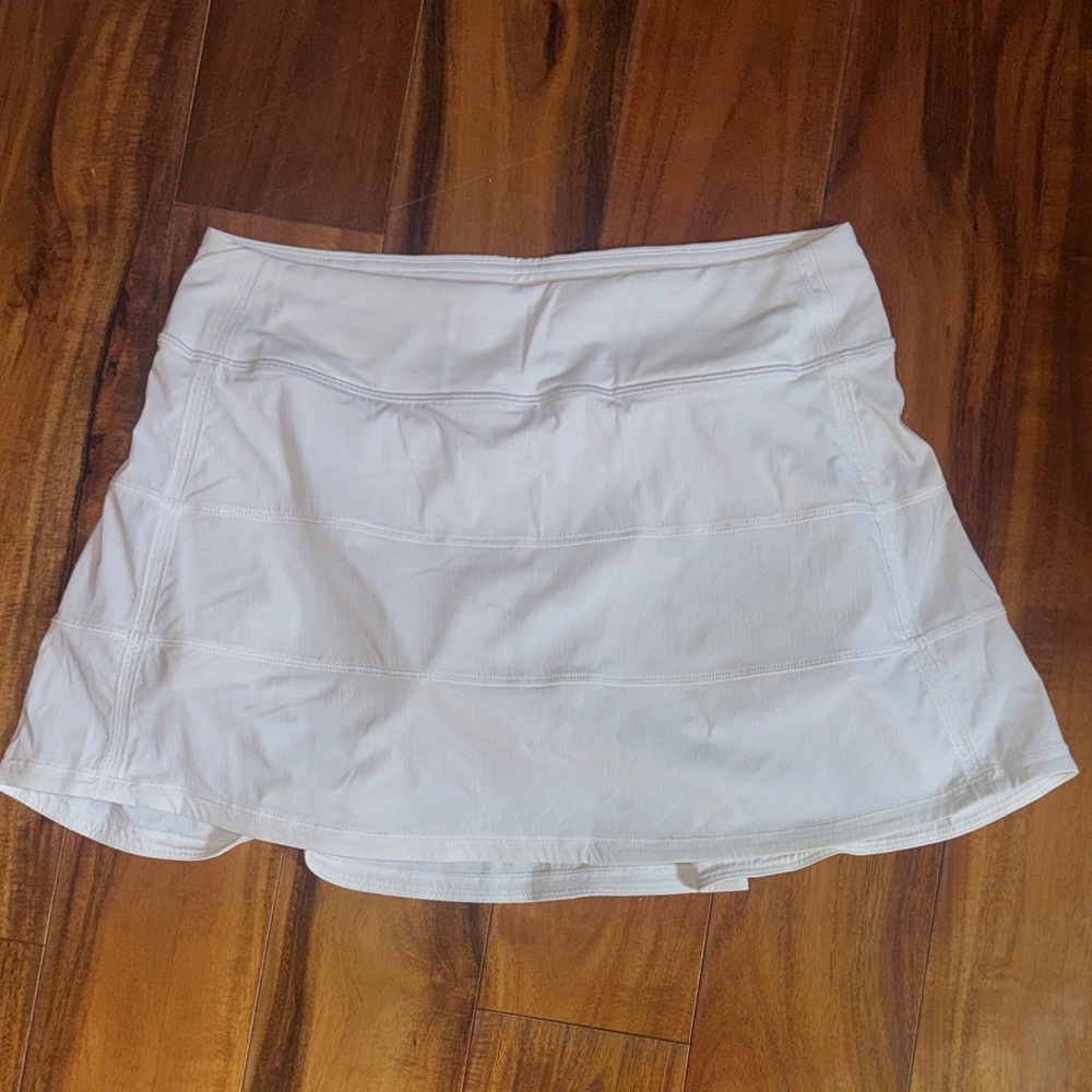Lululemon pace rival skirt long size 6 white